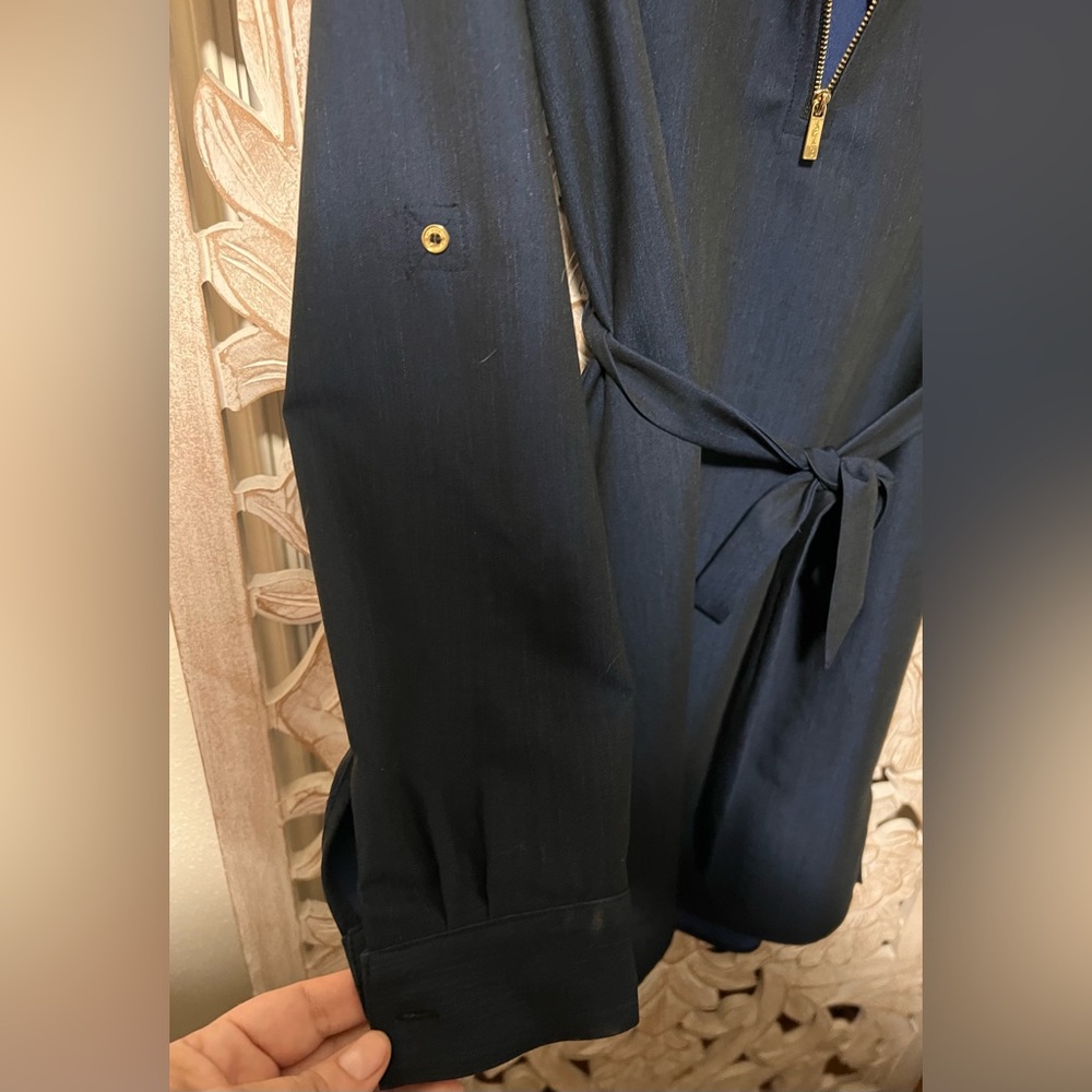 EUC Calvin Klein Belted Tunic/Shirt Dress Sz 8 - Picture 2 of 7